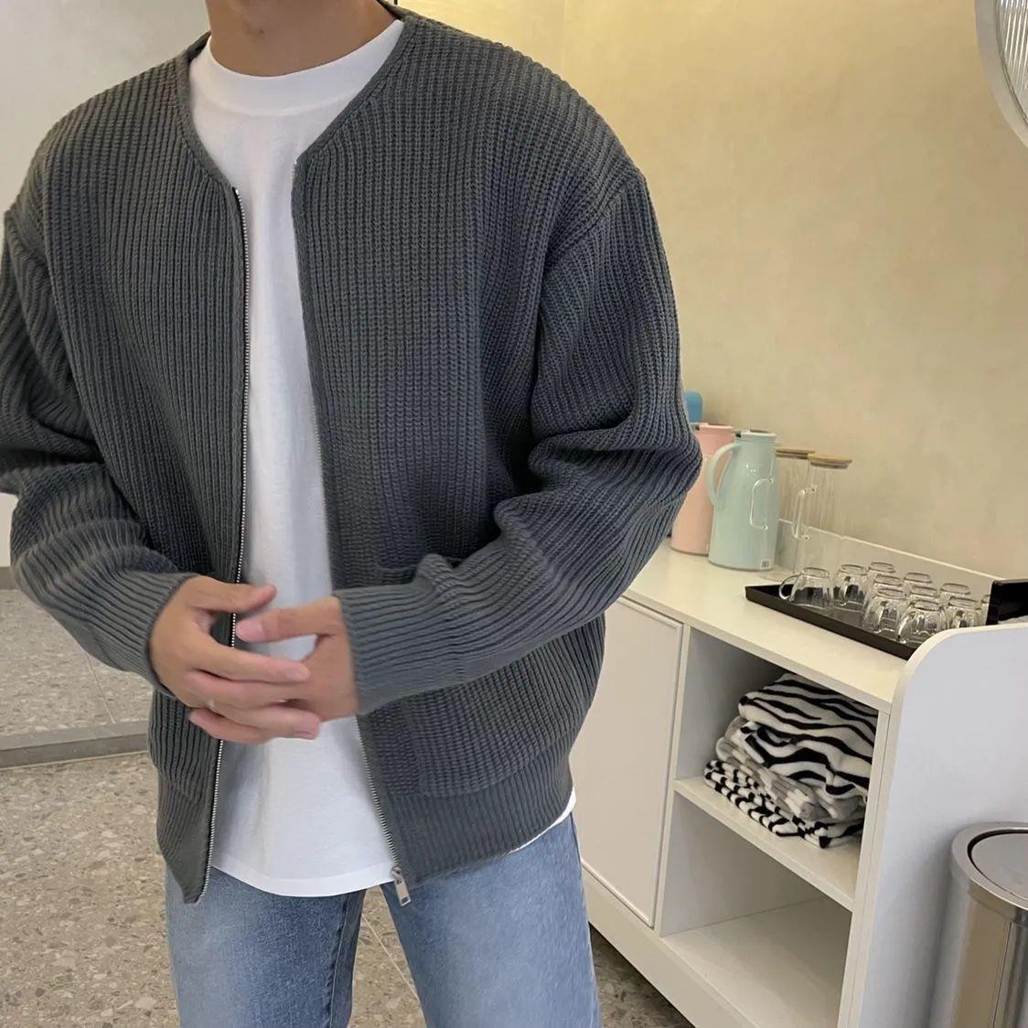 Men's Knitted Cardigan in Modern Design