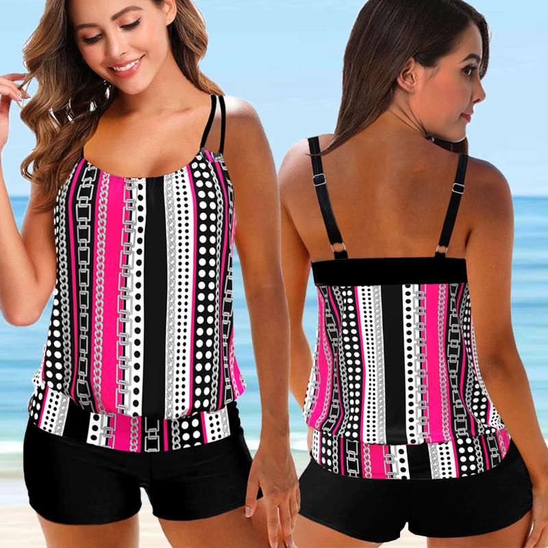 Hallie | Printed Bathing Suit Two Pieces Swimsuits