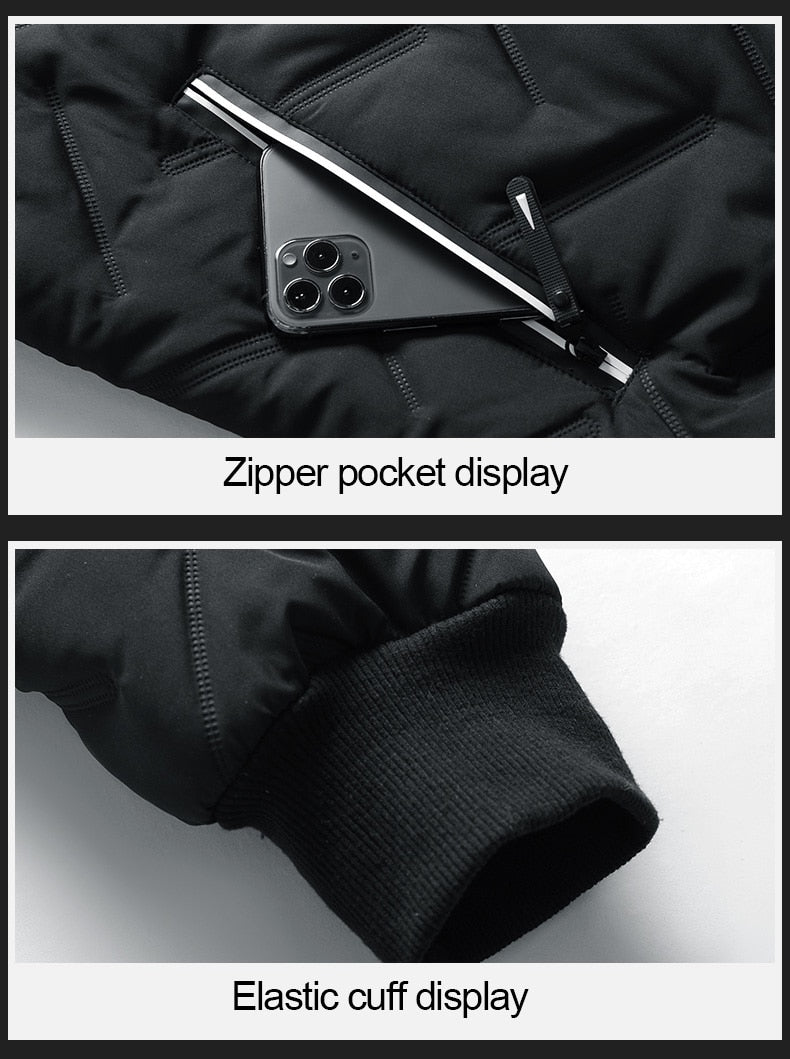 Men's Bomber Winter Jacket Warm
