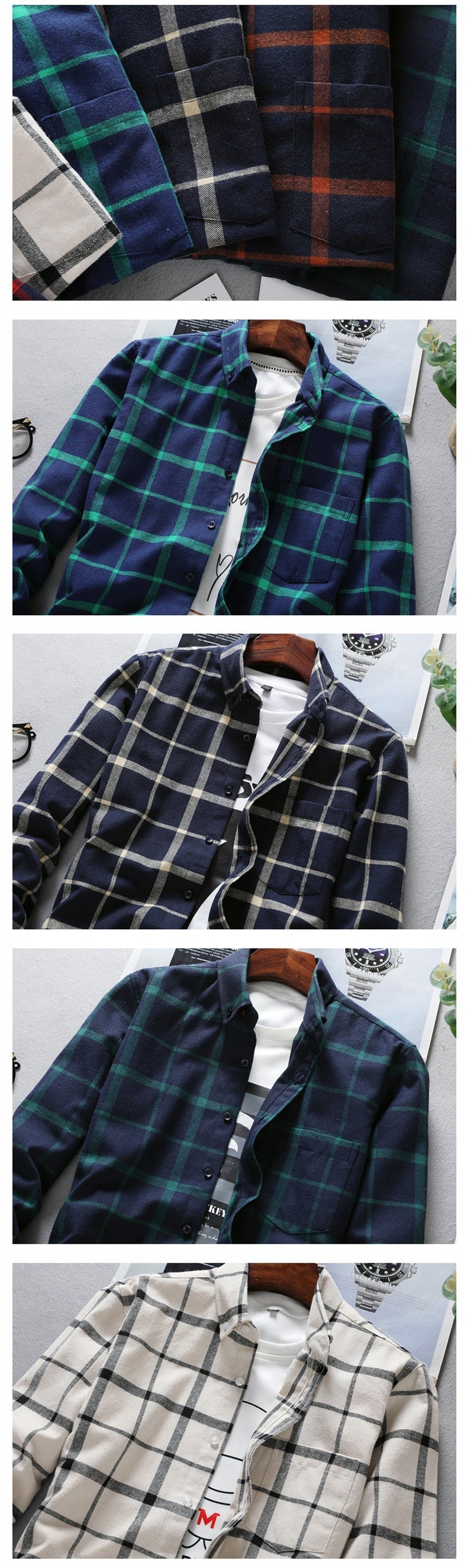 Men's Long Sleeve Oxford Shirt