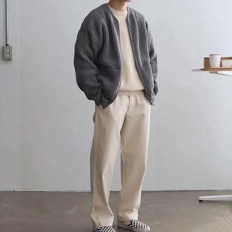 Men's Knitted Cardigan in Modern Design