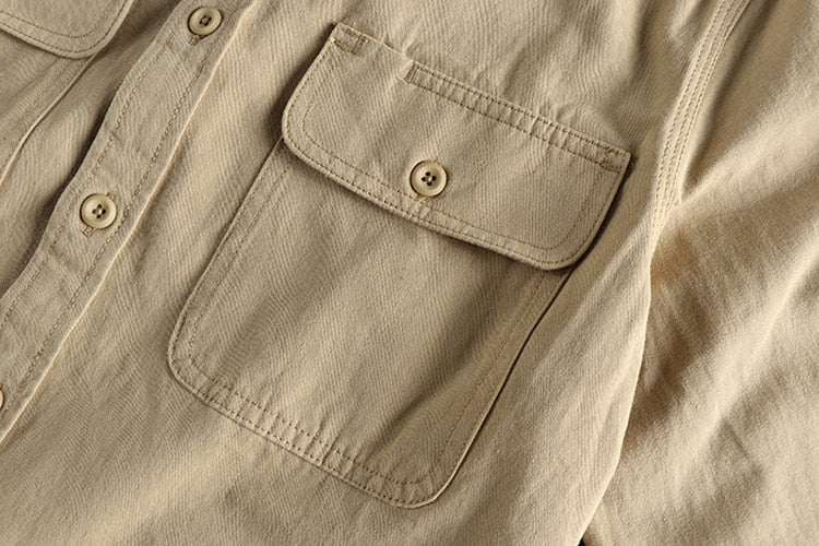 Men's Cotton and Linen Shirt with Elegant Style