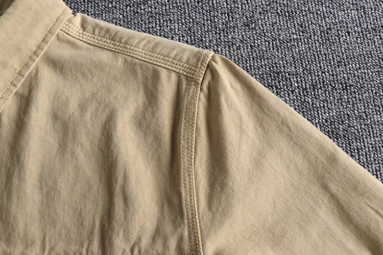 Men's Cotton and Linen Shirt with Elegant Style