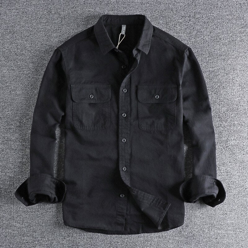 Men's Cotton and Linen Shirt with Elegant Style