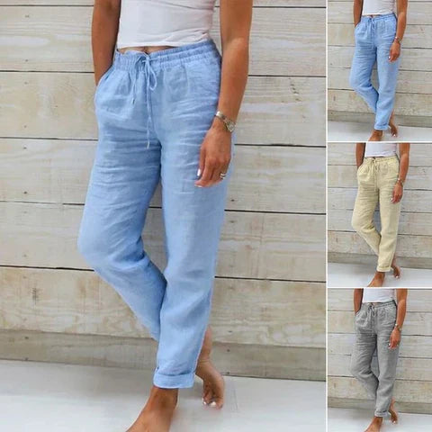 Sophie™ - Linen Blend Stretch Pants