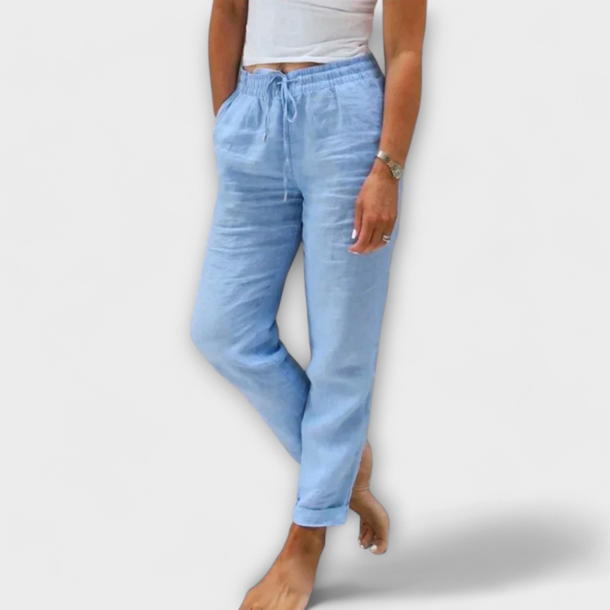Sophie™ - Linen Blend Stretch Pants