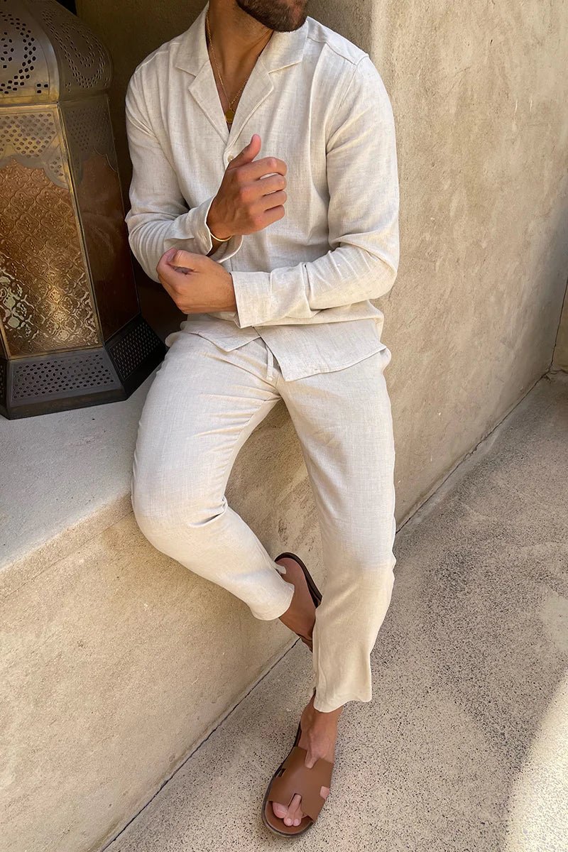 Beau | Casual Cotton-Linen Men’s Set
