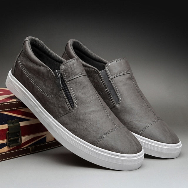 Men's British Leather Shoes with Classic Design