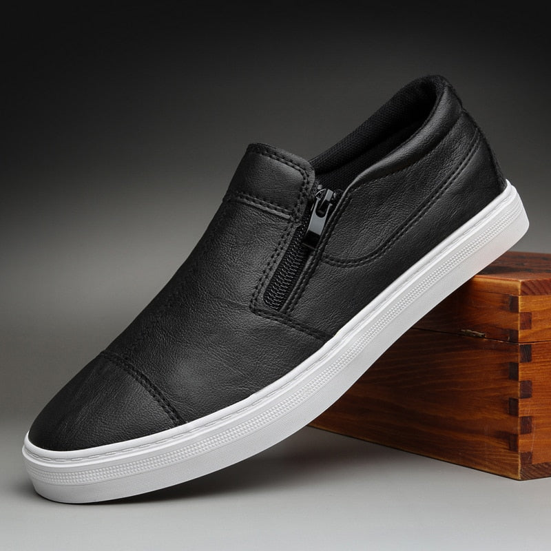 Men's British Leather Shoes with Classic Design