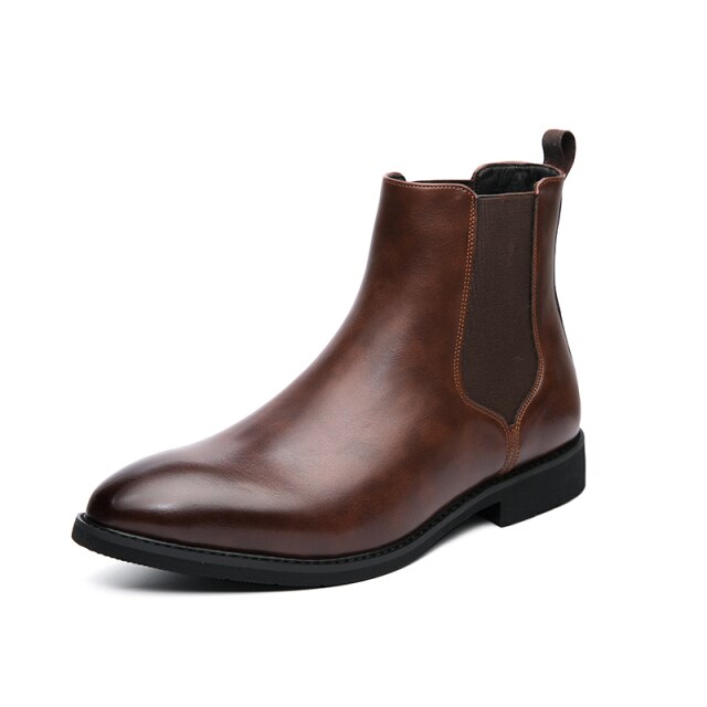 Men's Casual Leather Boots Stylish