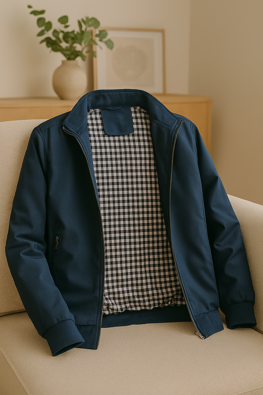 Men's Slim Fit Lightweight Bomber Jacket