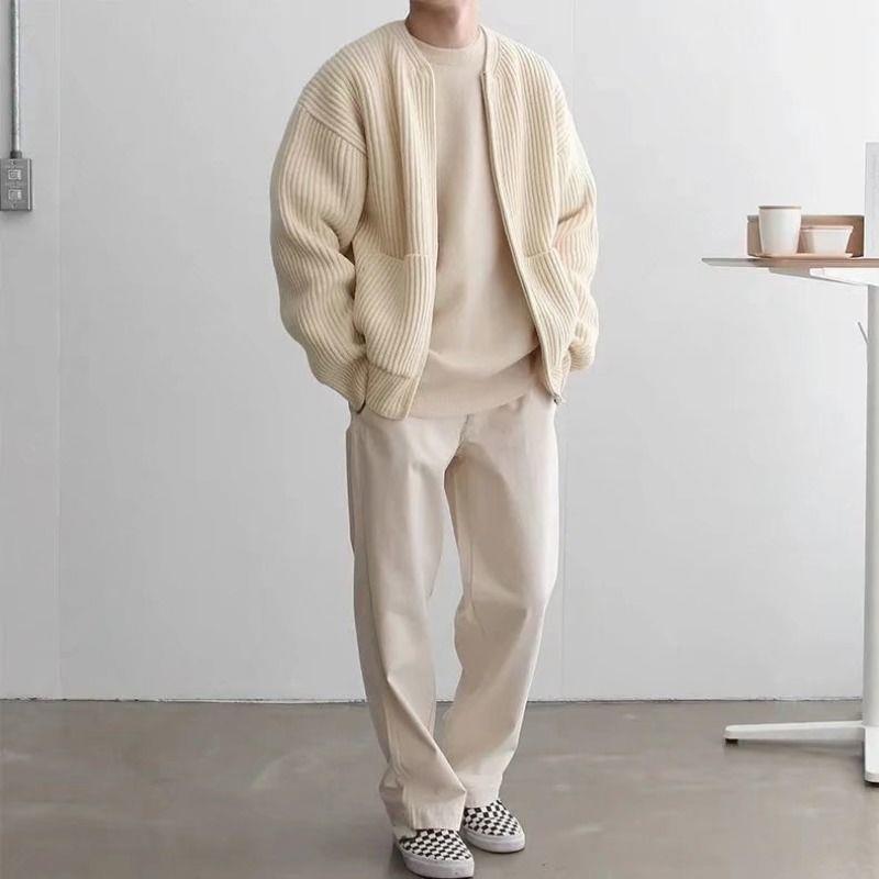 Men's Knitted Cardigan in Modern Design